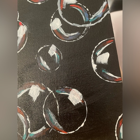 “Bubbles in the dark” canvas painting - Picture 2 of 5